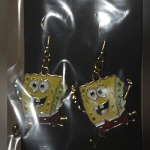 10 for $25!!!SpongeBob SquarePants Yellow Earrings NIP
